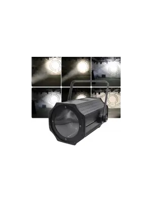 Fresnel světla - LED reflektor 200 W 2in1 COB bílá+teplá bílá, Zoom, DMX, silent - LED657