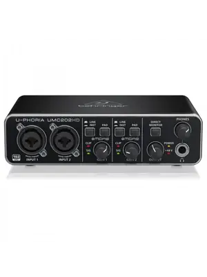 Zvuková technika pronájem - Zvuková karta Behringer UMC202HD - zvukova-karta-behringer